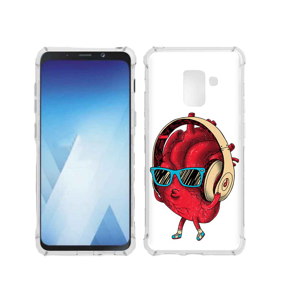 

Чехол MyPads Tocco для Samsung Galaxy A5 (2018) слушай сердце (PT95317.573.609), Прозрачный, Tocco