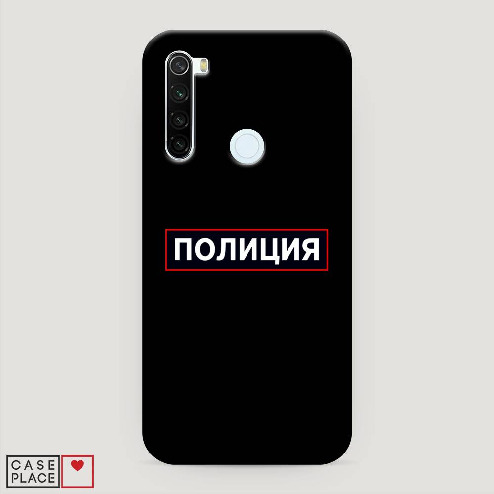 фото Пластиковый чехол "police logo" на xiaomi redmi note 8t awog