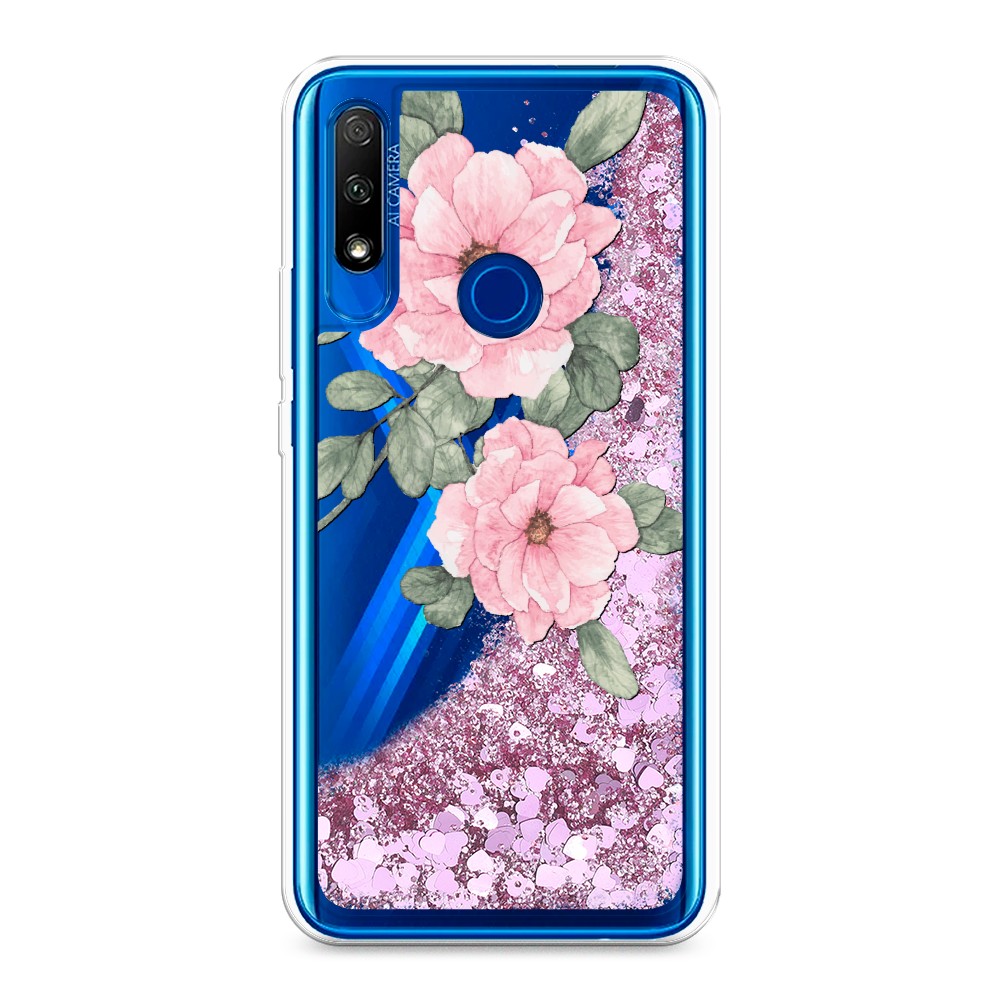 

Чехол Awog "Акварельные розовые цветы" на Honor 9X, 69994-1