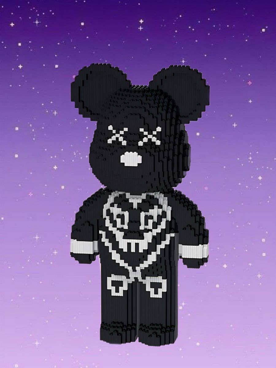 Конструктор 3D Tai-D-X мишка пират черный 4514