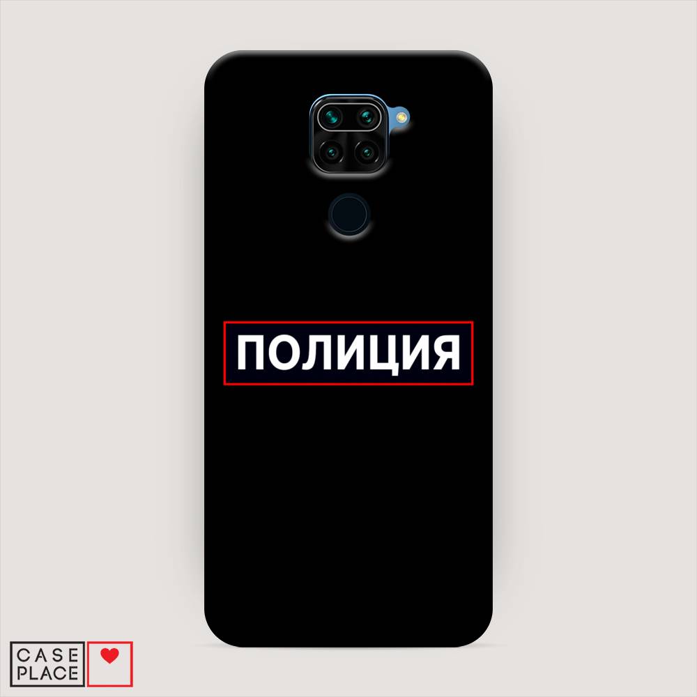 фото Пластиковый чехол "police logo" на xiaomi redmi note 9 awog