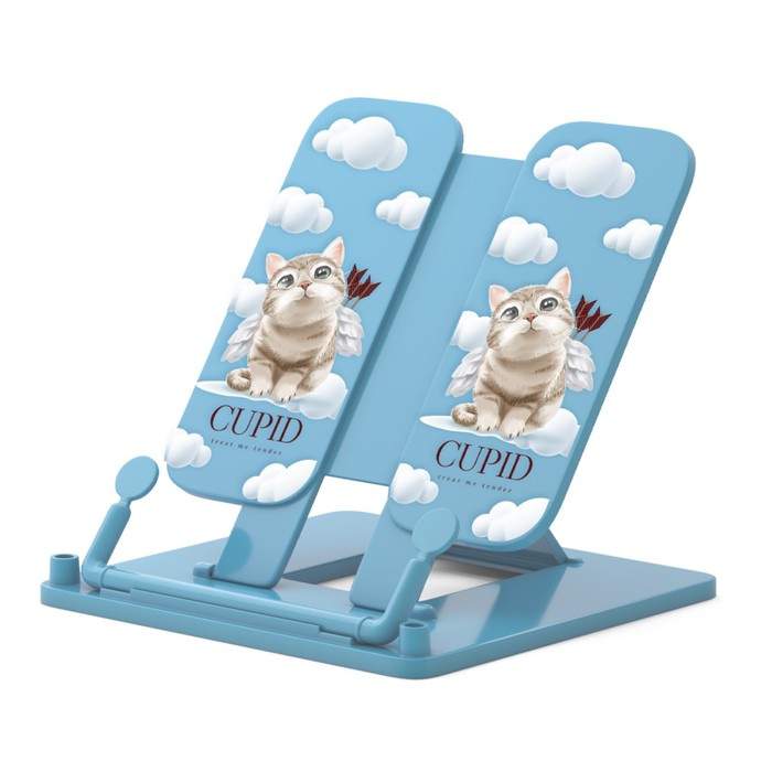 

Подставка для книг ErichKrause Cupids, пластик, голубая, Голубой
