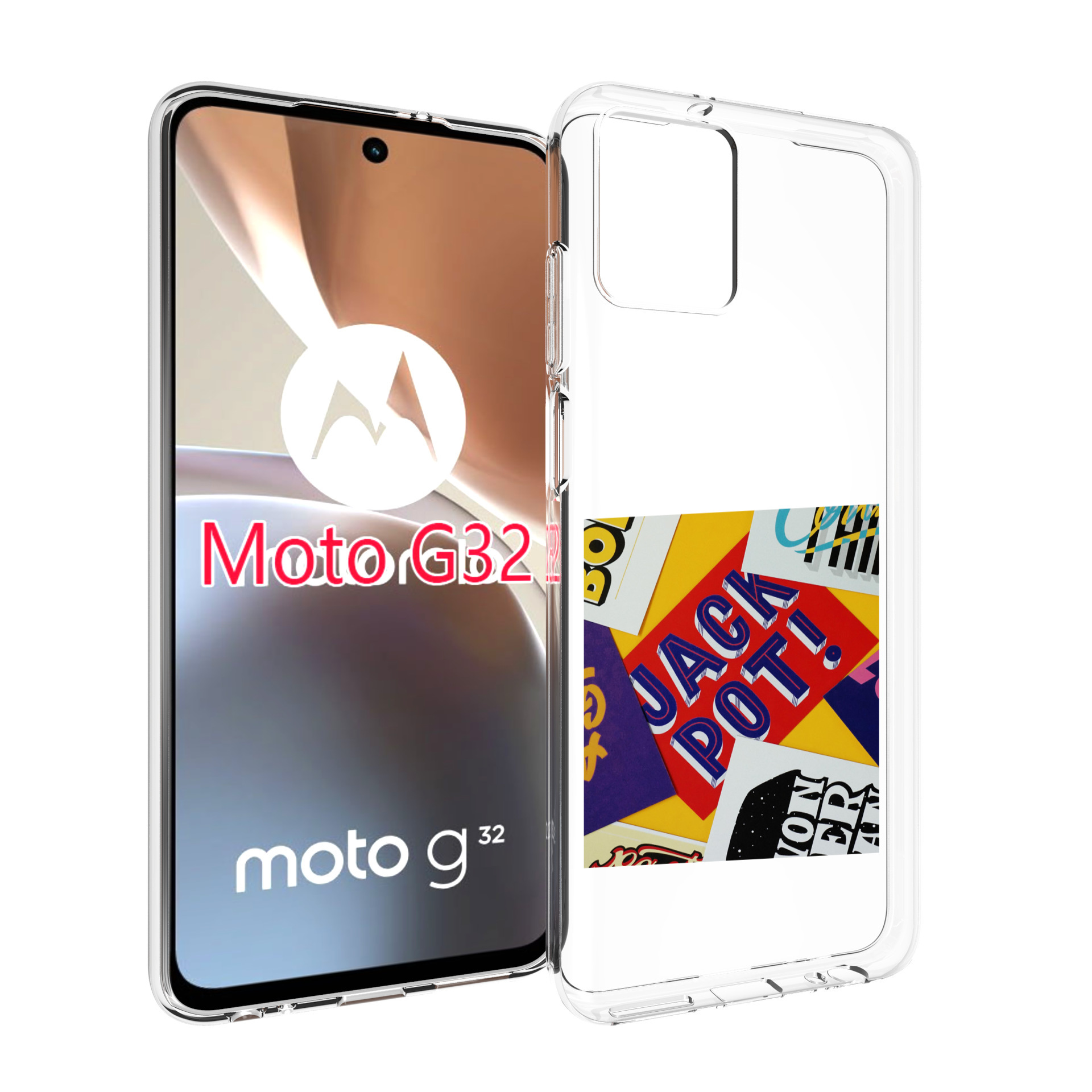 

Чехол MyPads джекпот для Motorola Moto G32, Прозрачный, Tocco