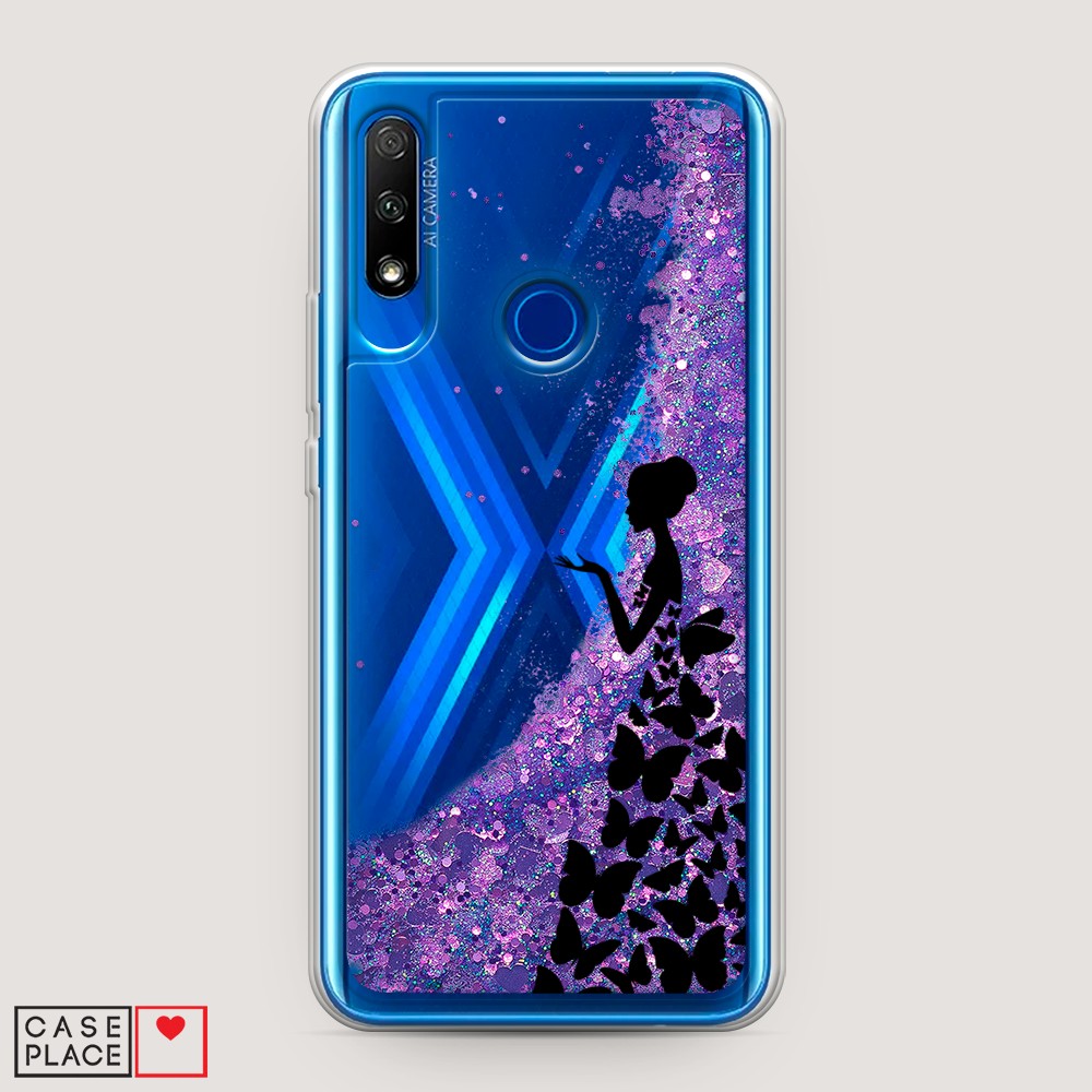 

Чехол Awog на Honor 9X "Дама в бабочках", Разноцветный, 69992-1