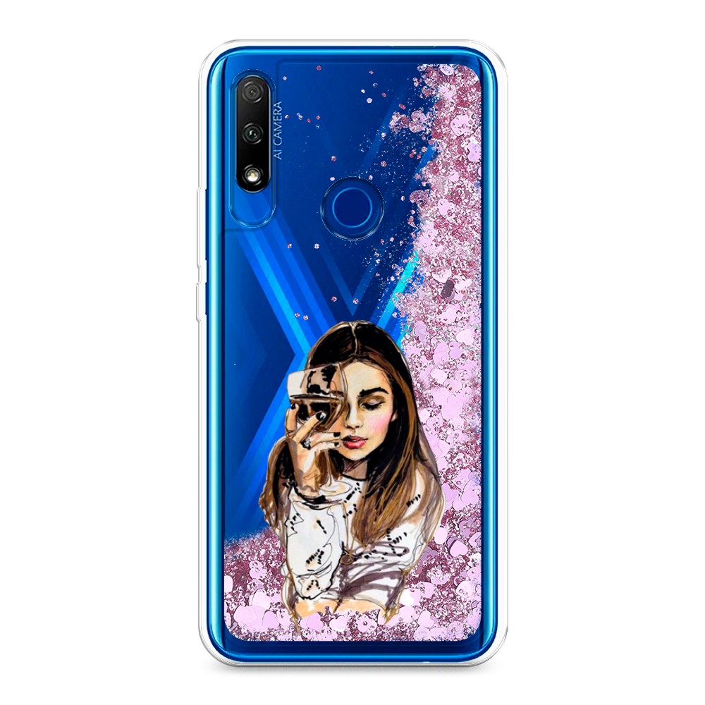 

Чехол Awog "Девушка с бокалом" на Honor 9X, 69994-1