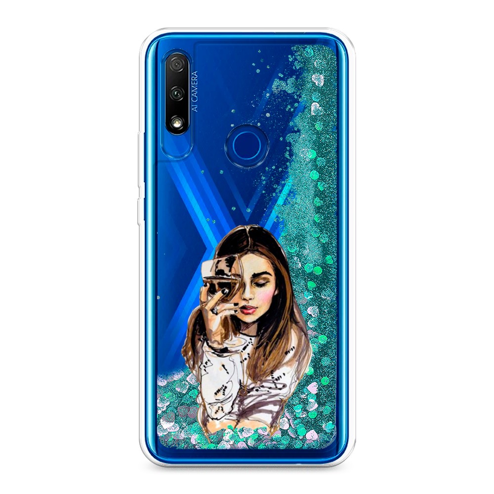 

Чехол Awog "Девушка с бокалом" на Honor 9X, 69995-1