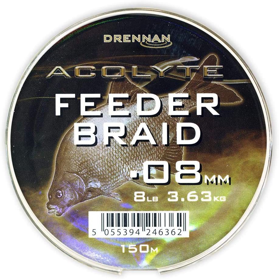 

Леска плетеная Drennan Acolyte Feeder Braid 0,12 мм, 150 м, 5,44 кг, green, 1 шт.