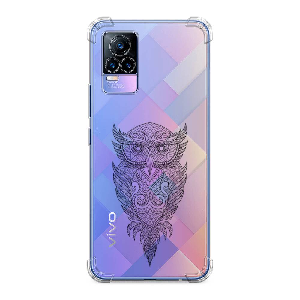 

Чехол Awog на Vivo V21e 4G "Филин графика", Разноцветный, 264551-1