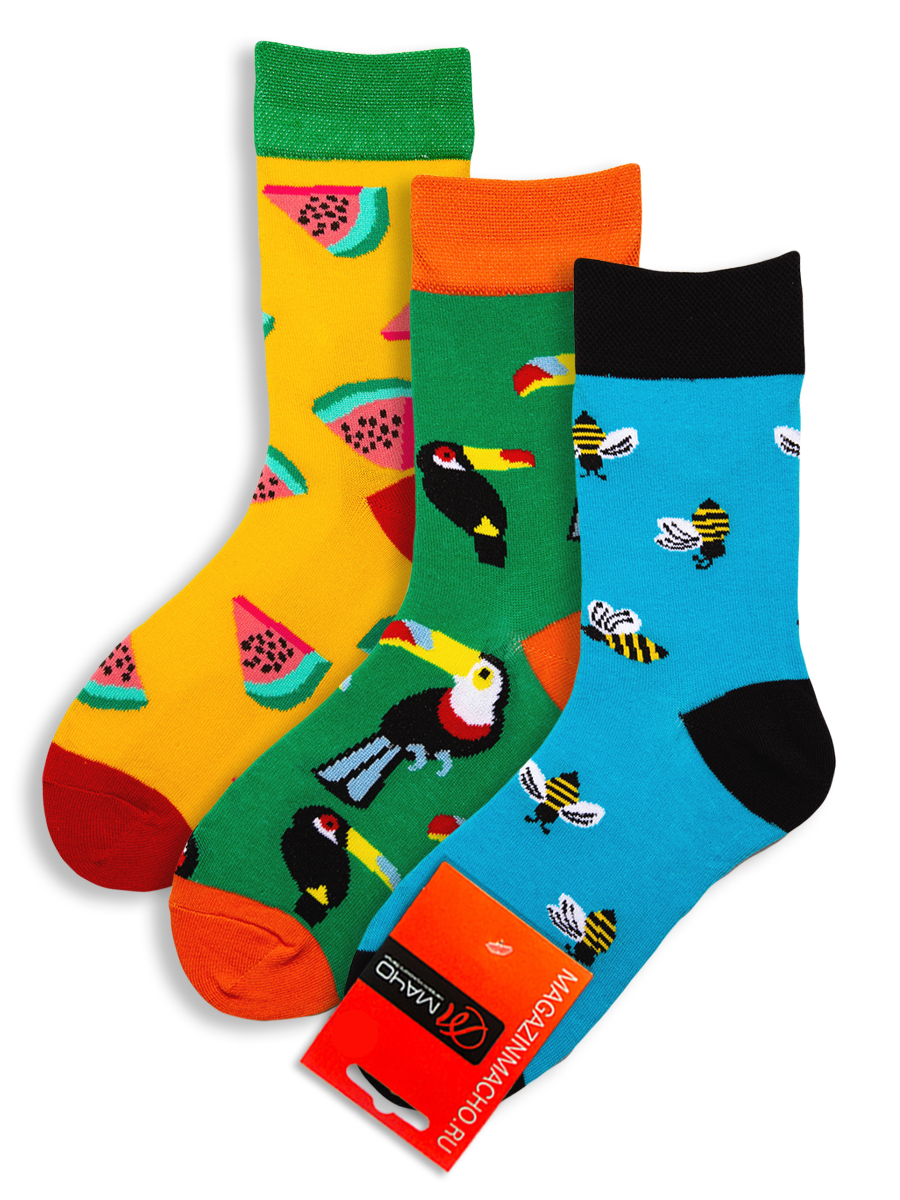 Носки детские Мачо ДетскиеМ3ПчелаМ3детские, голубой, 16-18