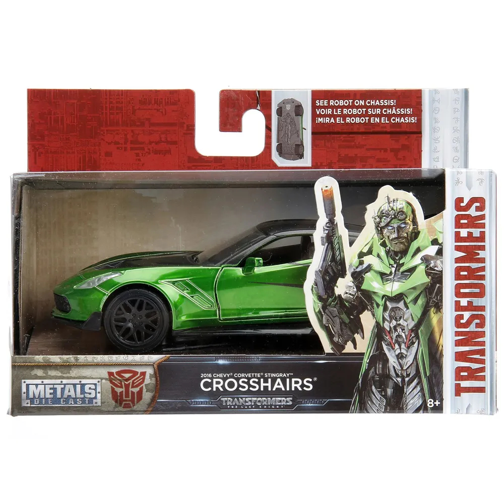 

Машинка Jada Toys Hollywood Rides 1 : 32 Transformers Corvette C8 Zora Crosshairs, Разноцветный