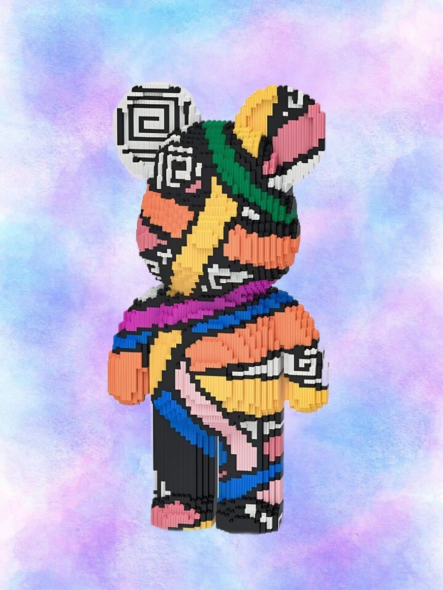 Конструктор 3D Tai-D-X Мишка разноцветный 5507