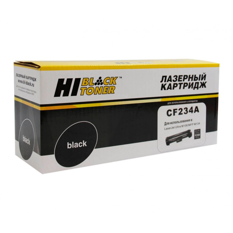 

Драм картридж Hi-Black подходит для CF234A HP LJ Pro M106 M134 Black 9000стр, Черный, CF234A