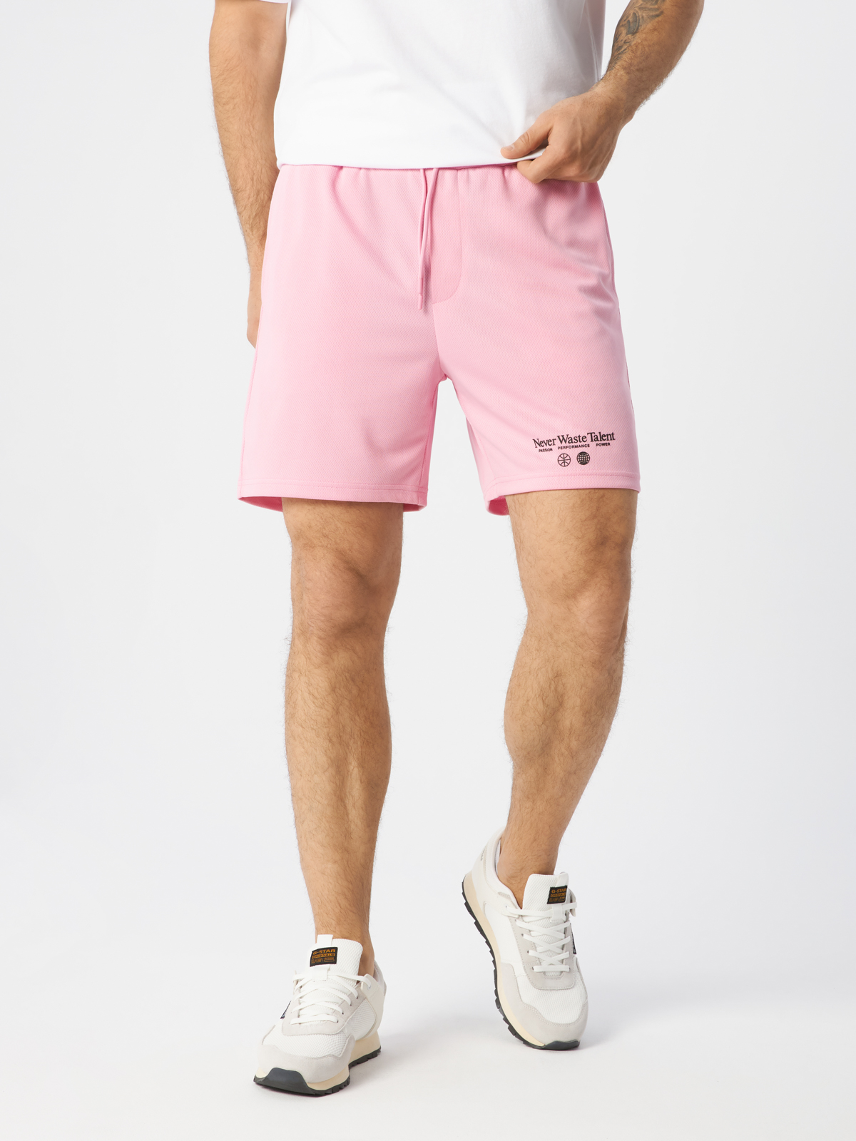 Повседневные шорты мужские H&M 1054578004 розовые L