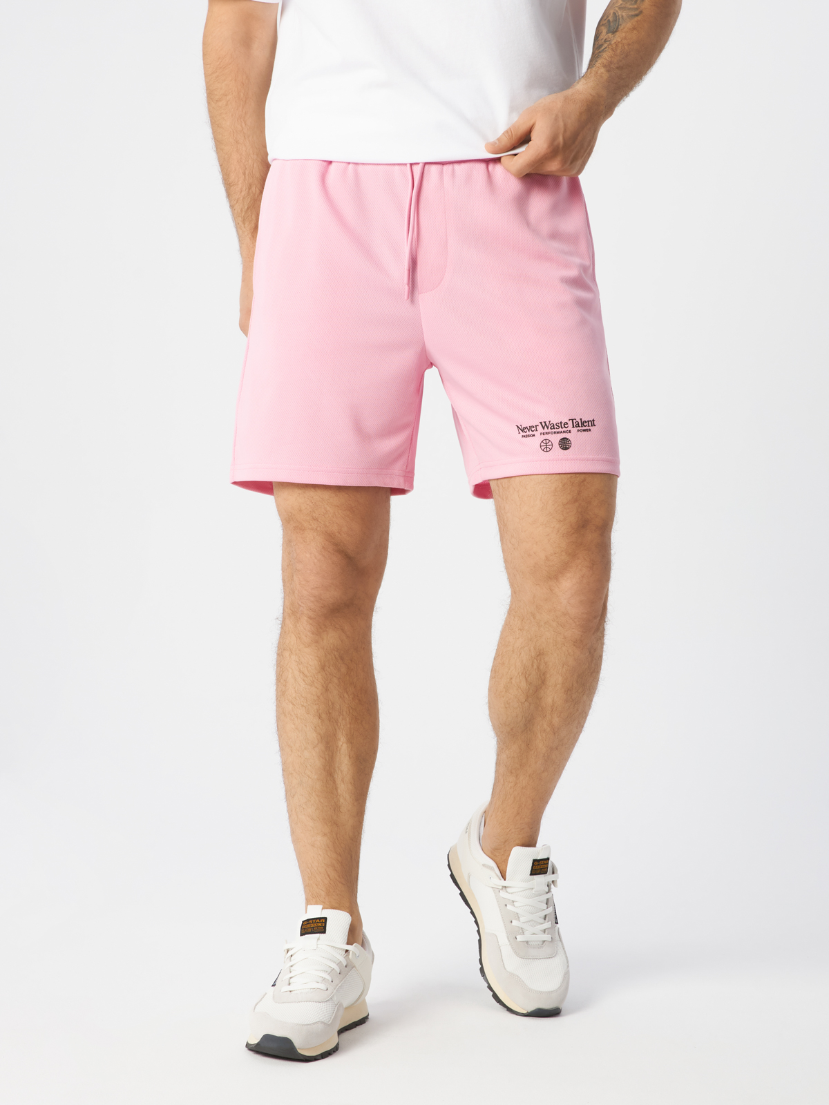 

Повседневные шорты мужские H&M 1054578004 розовые XL, Розовый, 1054578004