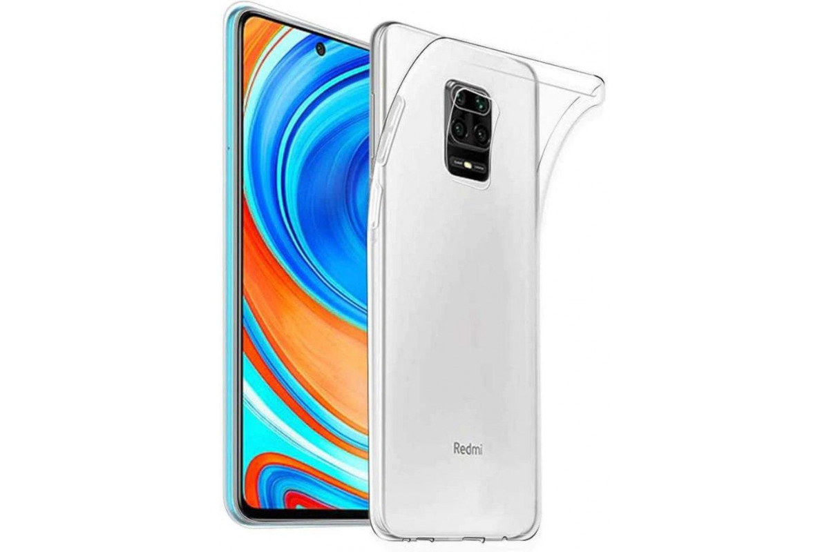 фото Чехол для смартфона xiaomi redmi note 9s/9 pro силиконовый (прозрачный), borasco