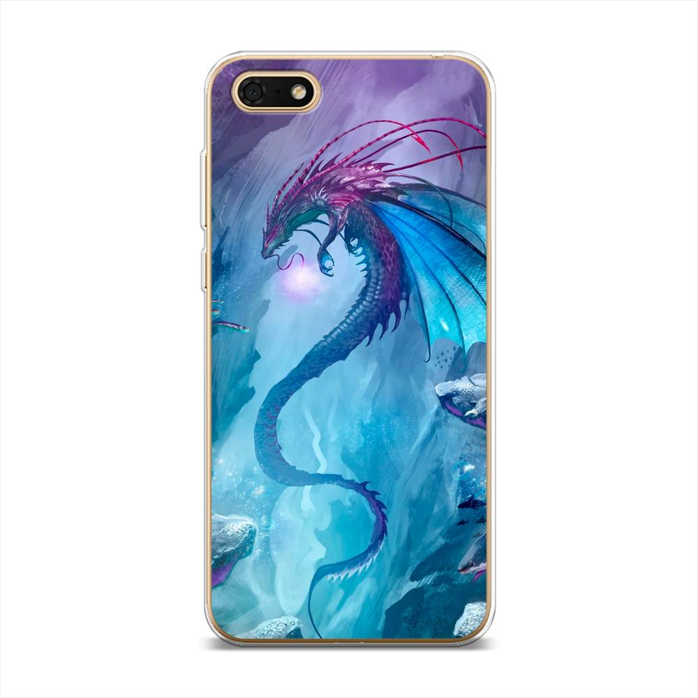

Чехол Awog на Huawei Y5 Lite (2018) "Водный дракон", Разноцветный, 6105950-2