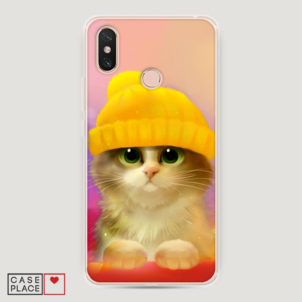 

Пластиковый чехол "Котенок в желтой шапке" на Xiaomi Mi Max 3