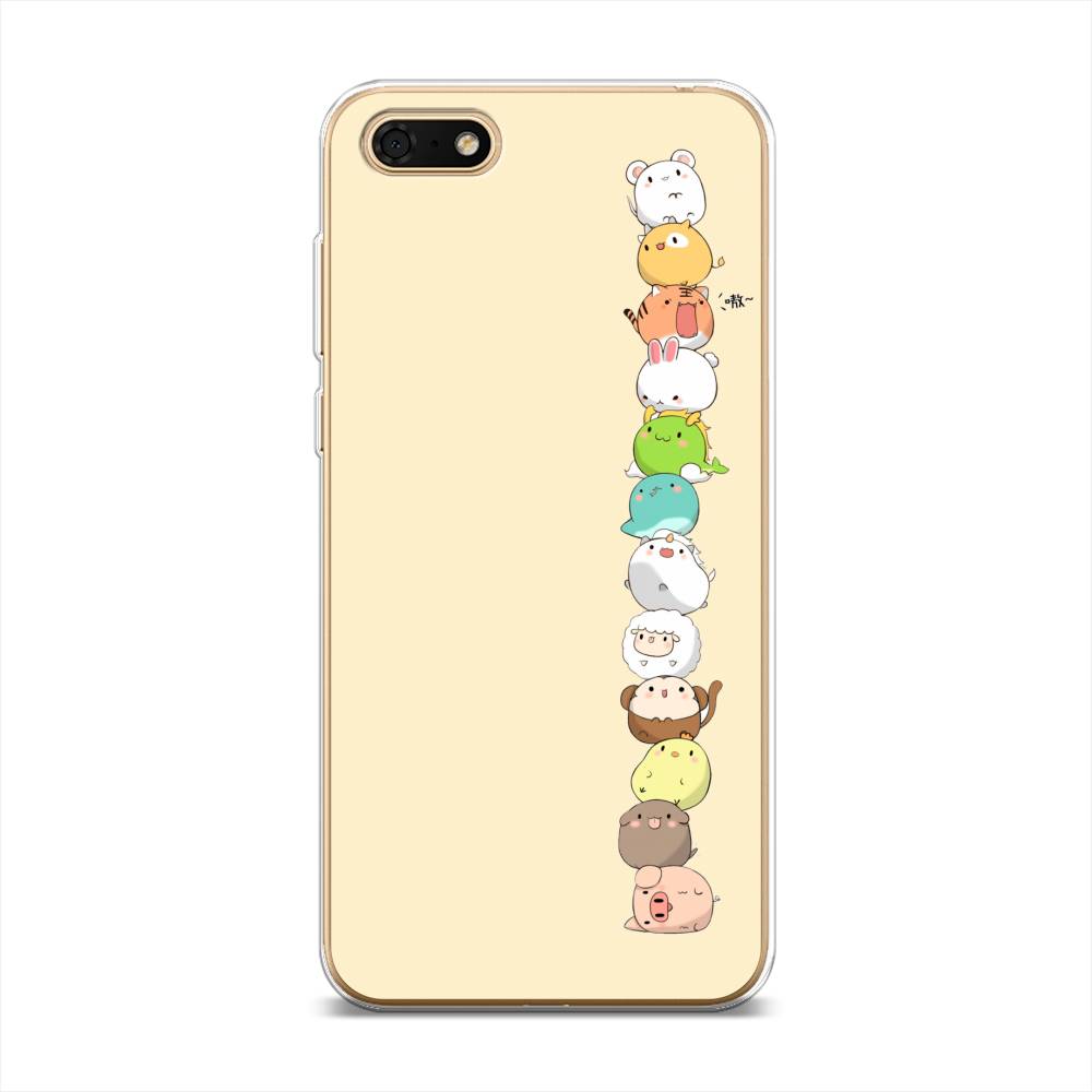 

Чехол Awog на Huawei Y5 Lite (2018) "Питомцы Чиби", Разноцветный, 6105950-2