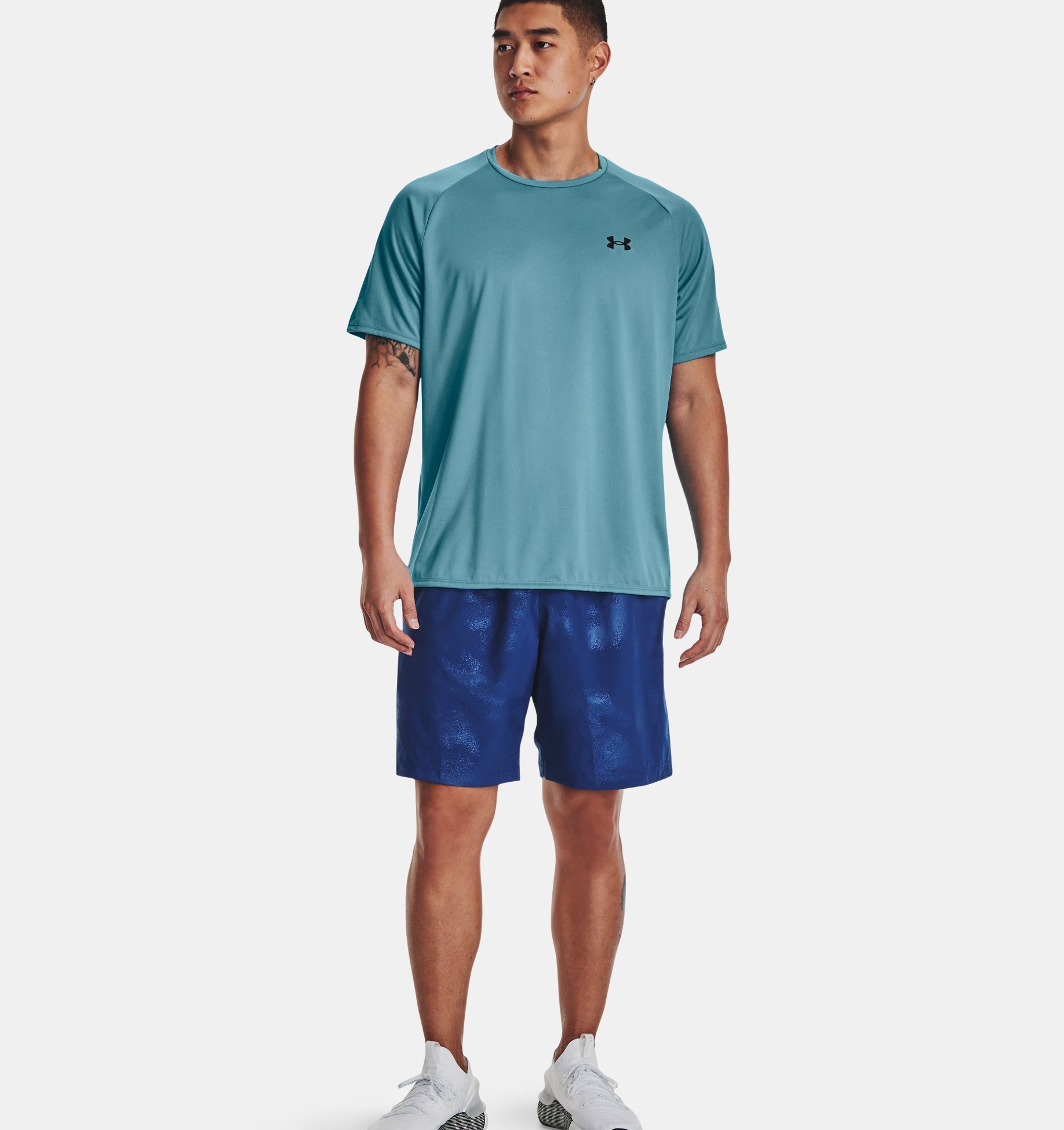 Спортивные шорты мужские Under Armour UA Woven Emboss Shorts 1377137-468 синие L
