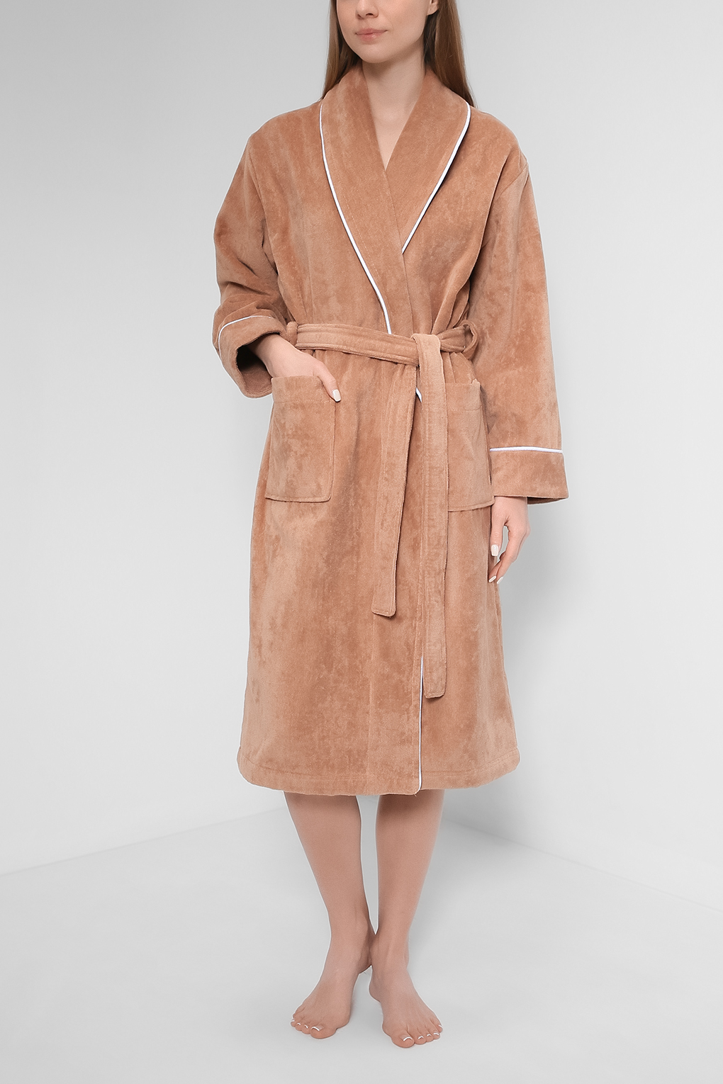 

Халат женский Villa Stockmann LOUNGE коричневый M, LOUNGE