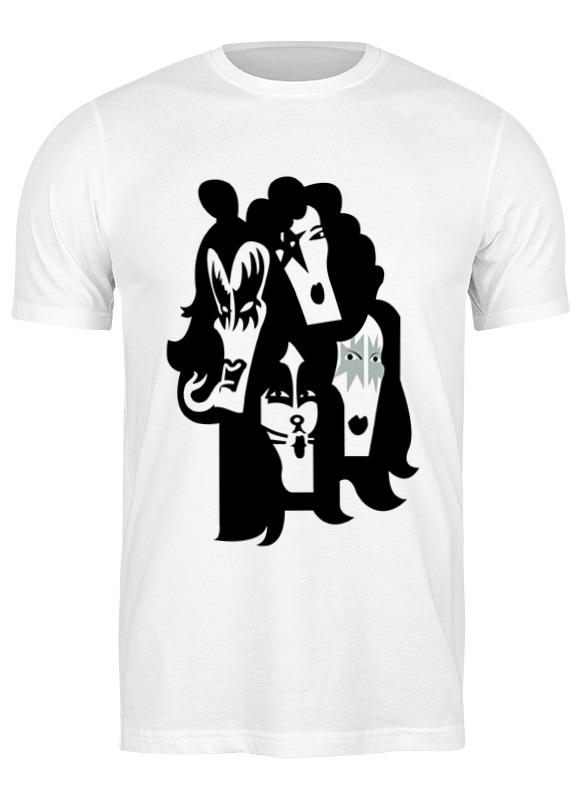 

Футболка мужская Printio Kiss (кисс) белая XL, Белый, Kiss (кисс)