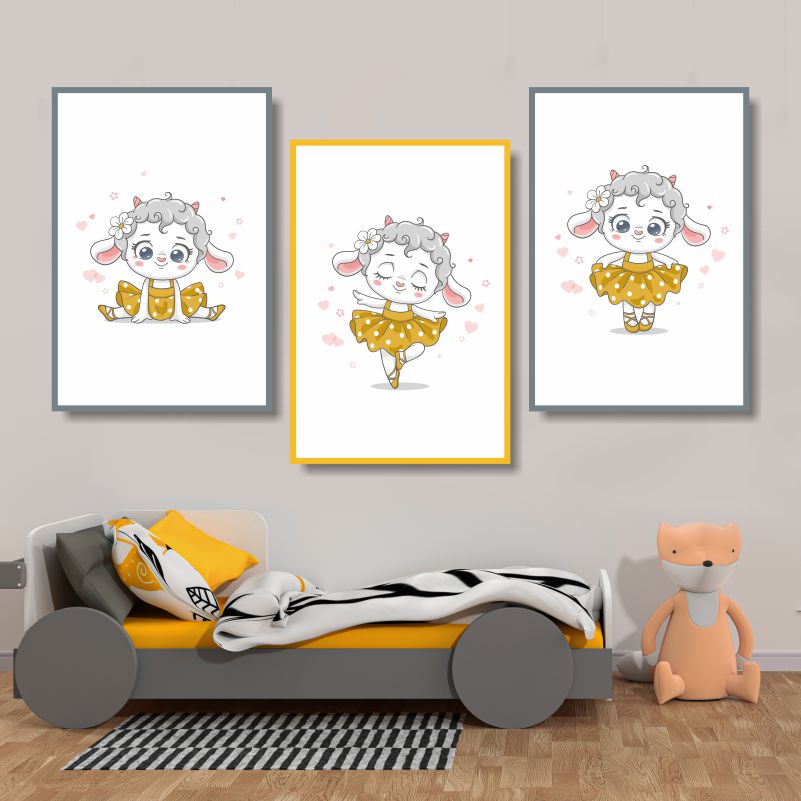 

Набор постеров ПолиЦентр из 3 шт на стену Танцующий Барашек 50х70 см, Наборх3ТанцующийБарашекТип1-Тип2-Тип3ВДетскуюВертикальный