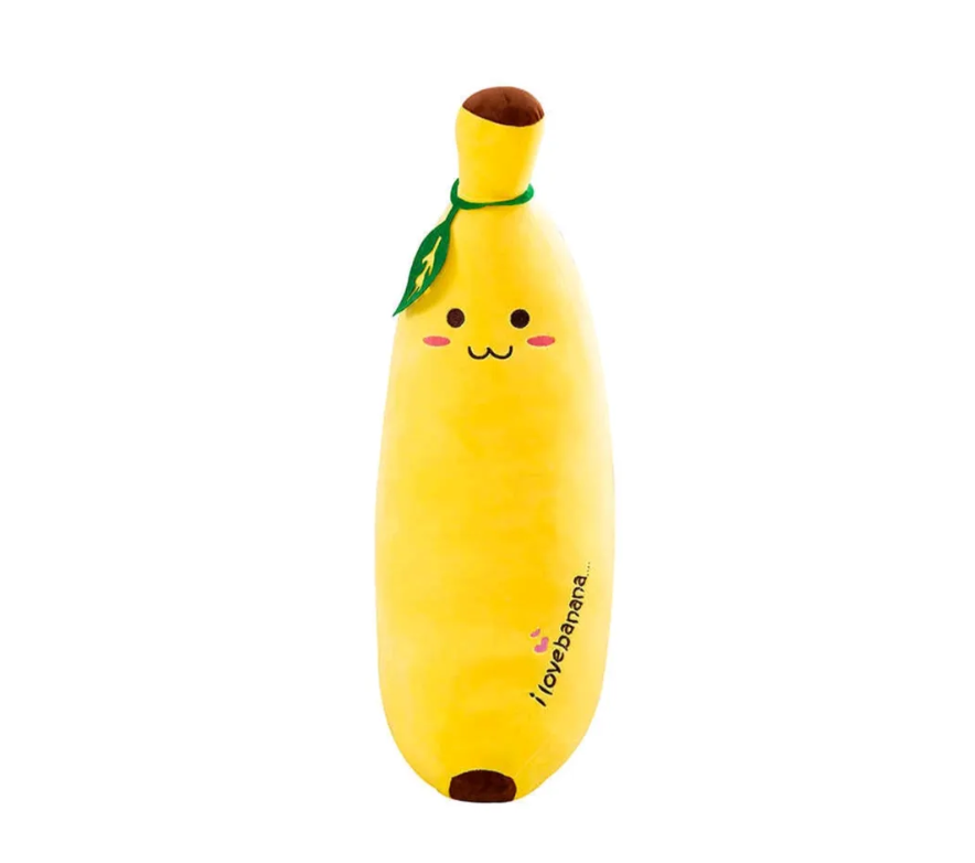 Мягкая плюшевая игрушка - антистресс Банан, 70 см