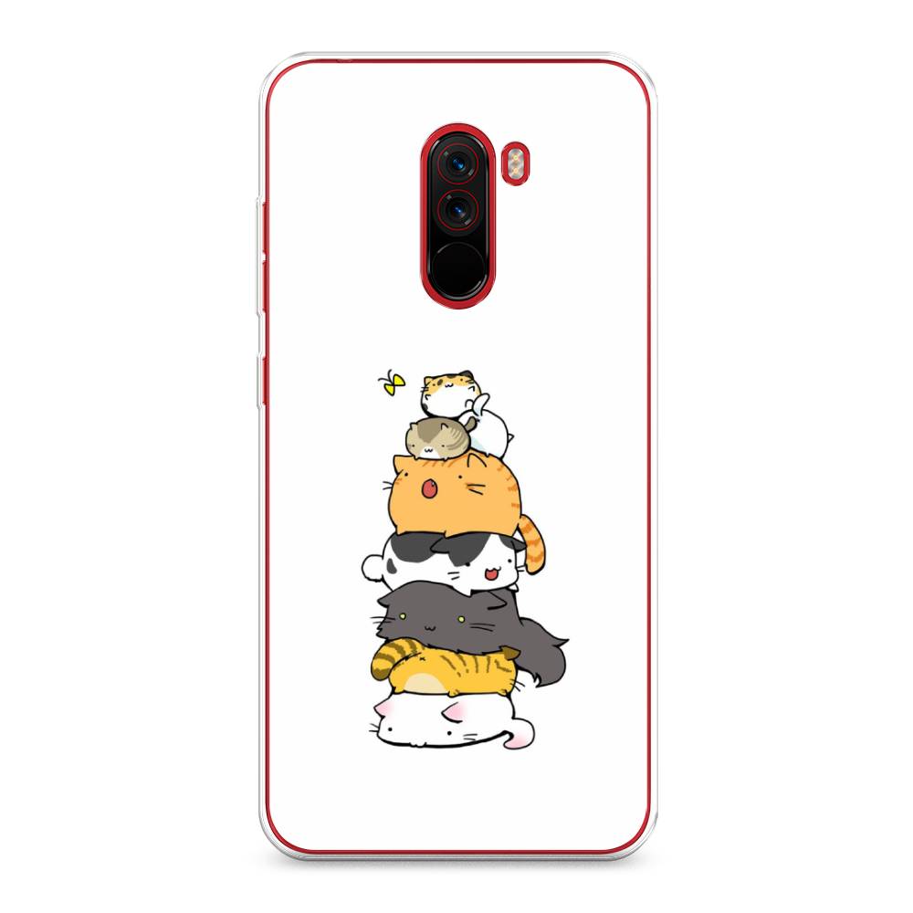 

Чехол Awog на Xiaomi Pocophone F1 "Бутерброд из котиков", Разноцветный, 34450-10