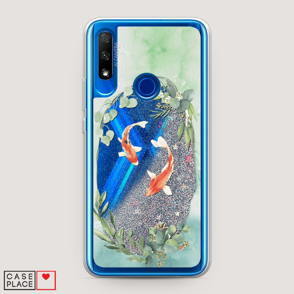 

Чехол Awog на Honor 9X "Две золотые рыбки", Разноцветный, 69991-1