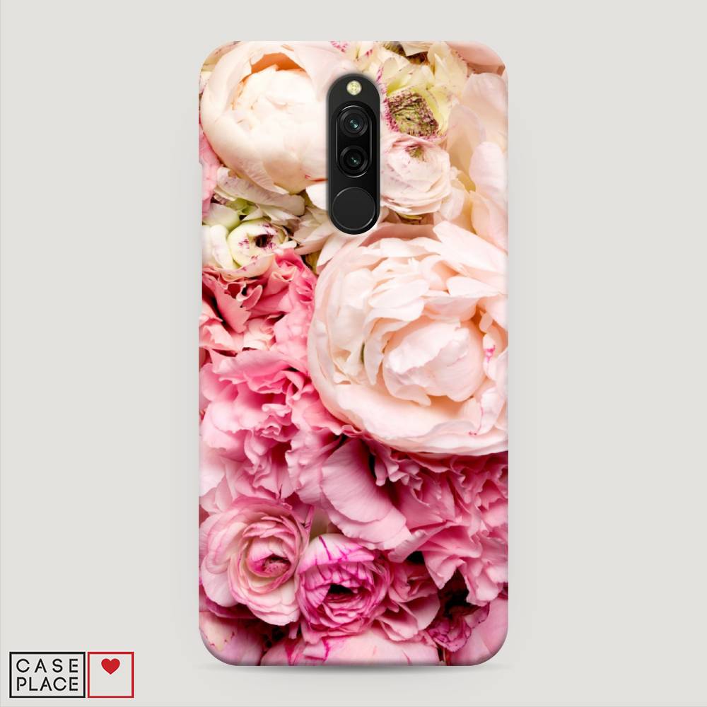 

Пластиковый чехол "Пионы яркие" на Xiaomi Redmi 8, 37120-6
