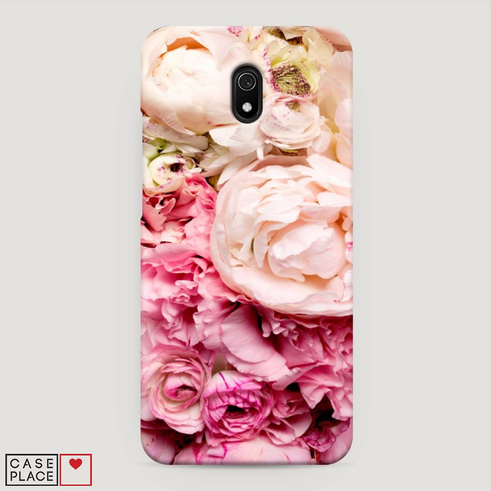 

Пластиковый чехол "Пионы яркие" на Xiaomi Redmi 8A, 37220-6