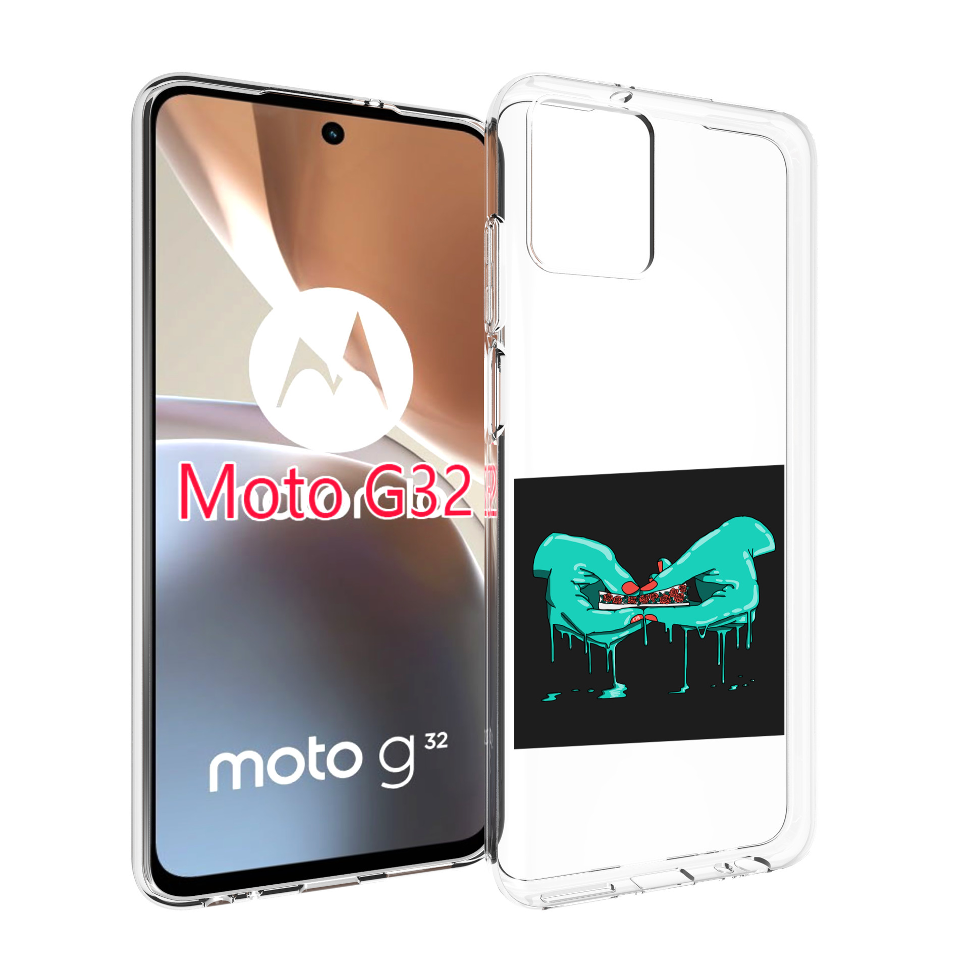 

Чехол MyPads закручиваю-розочки для Motorola Moto G32, Прозрачный, Tocco