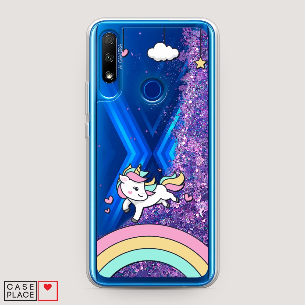 

Чехол Awog на Honor 9X "Единорог на радуге", Разноцветный, 69992-1