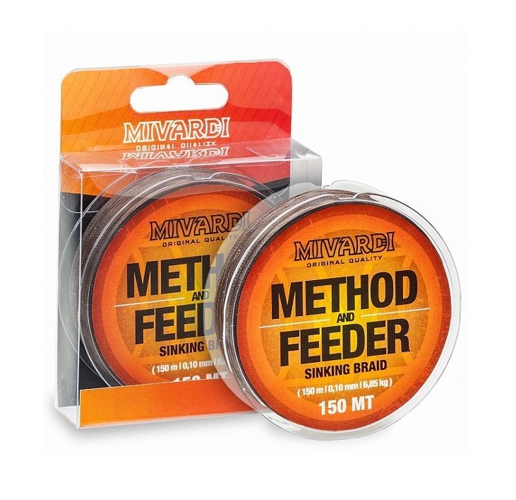

Леска плетеная Mivardi Method Feeder Sinking Braid 0,1 мм, 150 м, 6,85 кг, brown, 1 шт.