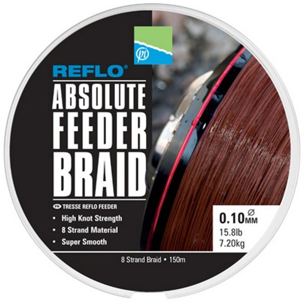 

Леска плетеная Preston Innovations Feeder Braid 0,1 мм, 150 м, 7,2 кг, brown, 1 шт.