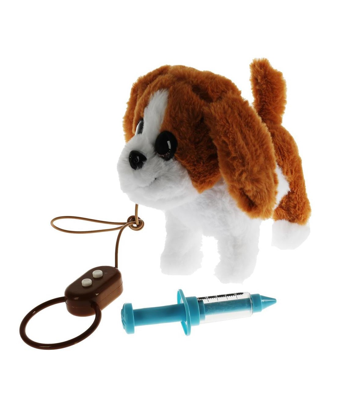 

Интерактивная игрушка Мой питомец Томми 22 см, Коричневый;белый, 340960