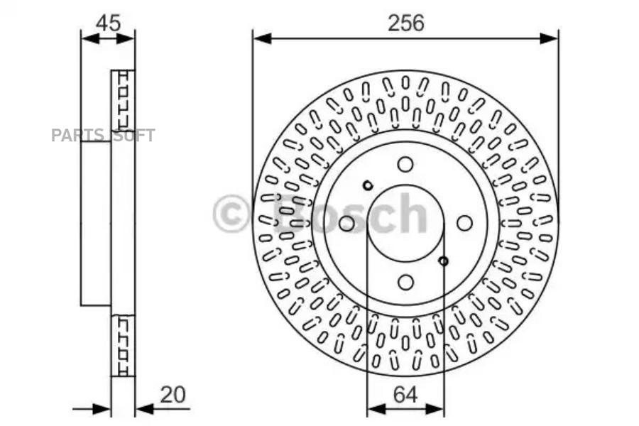

Диск Тормозной | Перед | 0 986 479 T39 Nsii0011221525 Bosch арт. 0986479T39