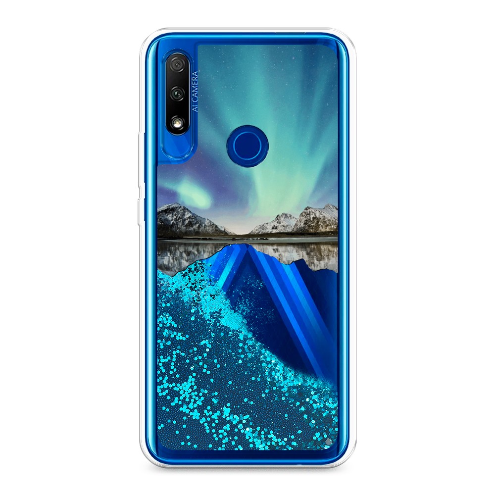 

Чехол Awog на Honor 9X "Горное озеро и сияние", Разноцветный, 69993-1