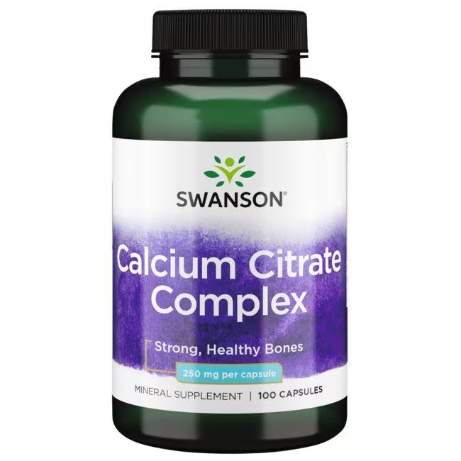 

Цитрат кальция Swanson Calcium Citrate Complex 250 мг 100 капсул, Swanson Calcium Citrate Complex 250 mg 100 Caps