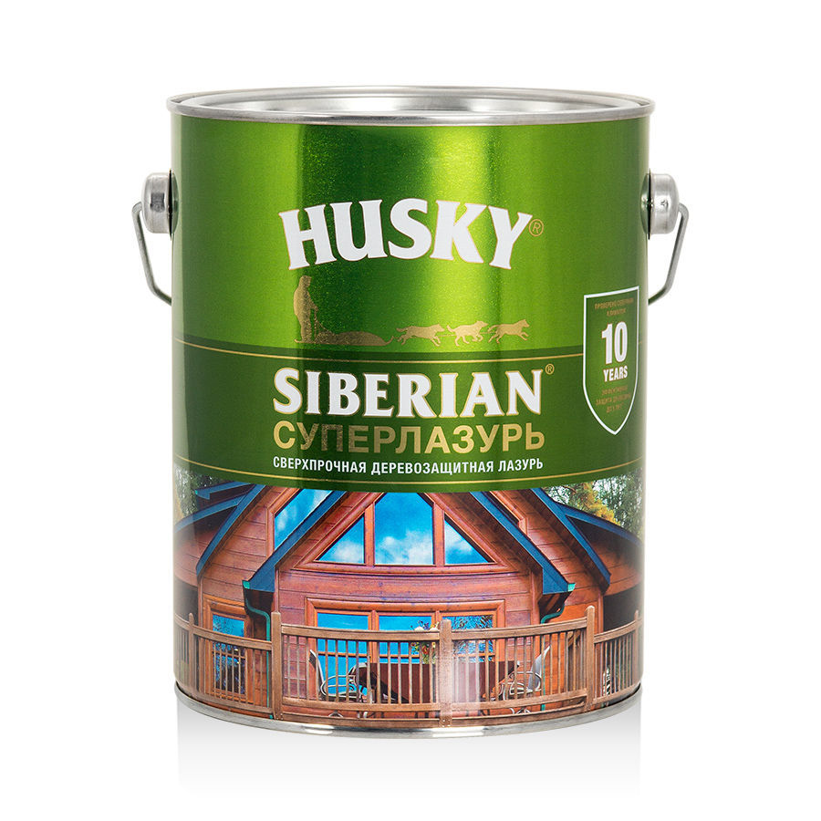 Суперлазурь HUSKY SIBERIAN антик 2,7л гель для дерева husky siberian полуматовый цвет антик 9 л