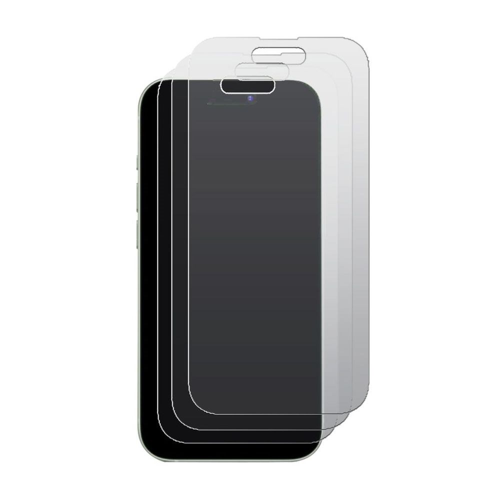 

Комплект защитных гибридных стекол МАТОВЫХ для iPhone 15 (3 шт)
