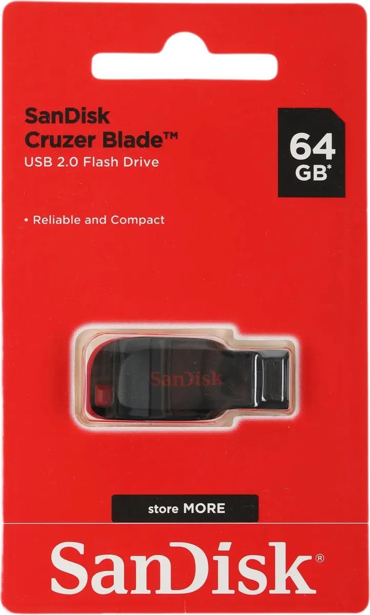 

Флешка USB Sandisk Cruzer Blade 64ГБ, USB2.0, черный и красный sdcz50-064g-b35, Флешка USB Sandisk Cruzer Blade 64ГБ, USB2.0, черный и красный [sdcz50-064g-b35]