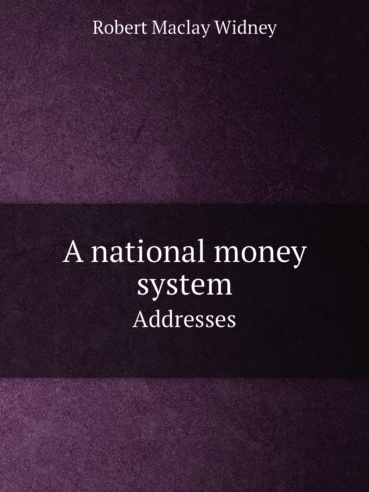 

A national money system