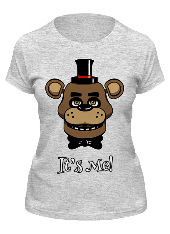 

Футболка женская Printio Fazbear (пять ночей у фредди) серая L, Серый, Fazbear (пять ночей у фредди)