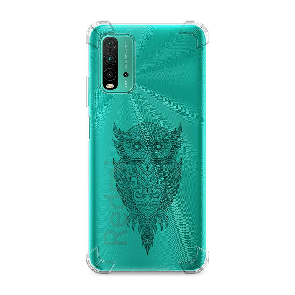 

Чехол Awog на Xiaomi Redmi 9T "Филин графика", Разноцветный, 39851-1