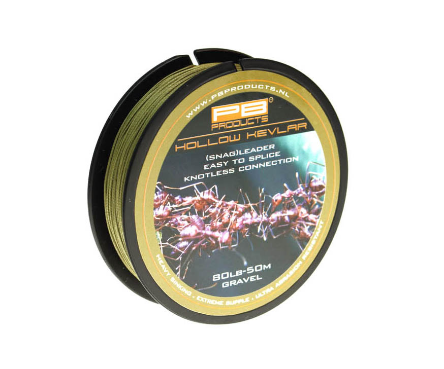 

Леска плетеная PB Products Hollow Kevlar 0,45 мм, 50 м, 36,3 кг, gravel, 1 шт.