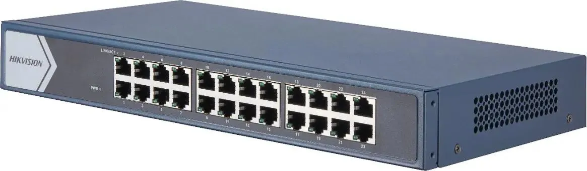 

Коммутатор Hikvision DS-3E0524-E(B) 24G неуправляемый