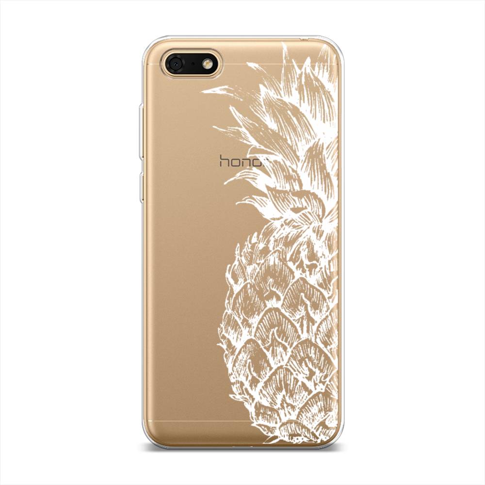 

Чехол Awog на Huawei Y5 Lite (2018) "Ананас графика белая", Разноцветный, 6105950-10