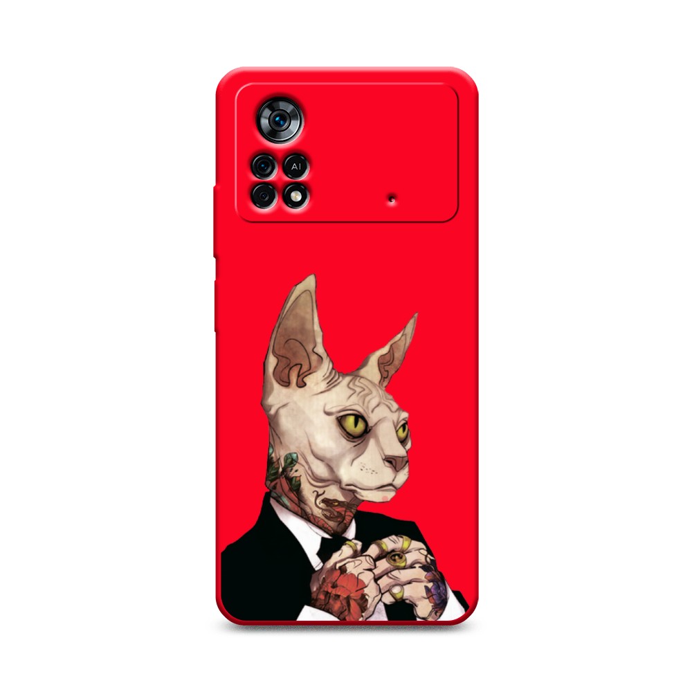 

Чехол Awog на Poco X4 Pro 5G "Татуированный сфинкс", Разноцветный, 313153-1