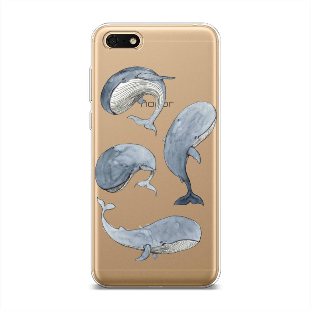 

Чехол Awog на Huawei Y5 Lite (2018) "Киты", Разноцветный, 6105950-1